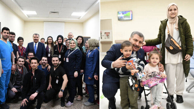 Sıhhat Bakanı Koca’dan İstanbul’daki hastanelere bayram ziyareti