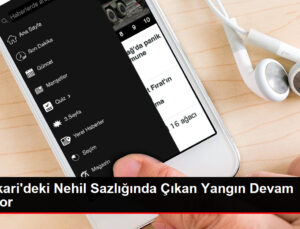 Hakkari’deki Nehil Sazlığında Çıkan Yangın Devam Ediyor