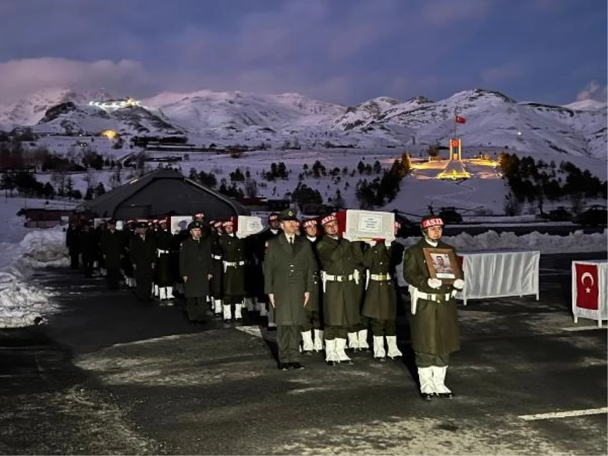 Pençe-Kilit harekatında şehit olan 6 askerin cenazeleri memleketlerine uğurlandı