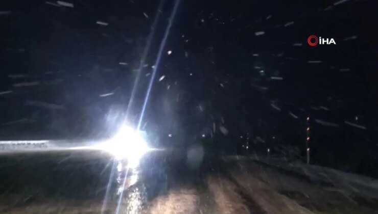 Kurubaş ve Güzeldere geçidinde kar ve sis tesirli oldu