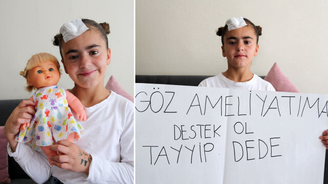 Açtığı pankartla Cumhurbaşkanı Erdoğan’dan yardım isteyen Ada İstanbul’da tedavi edilecek