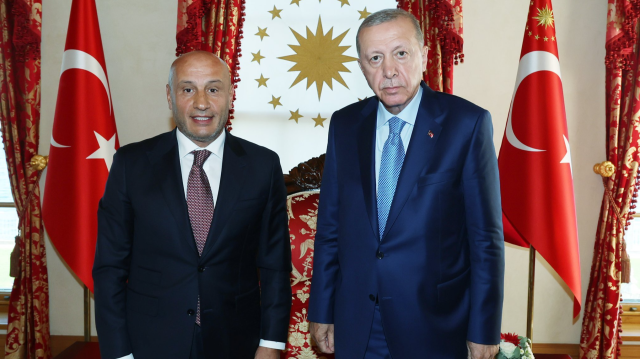 Cumhurbaşkanı Erdoğan TİM Başkanı Mustafa Gültepe’yi kabul etti