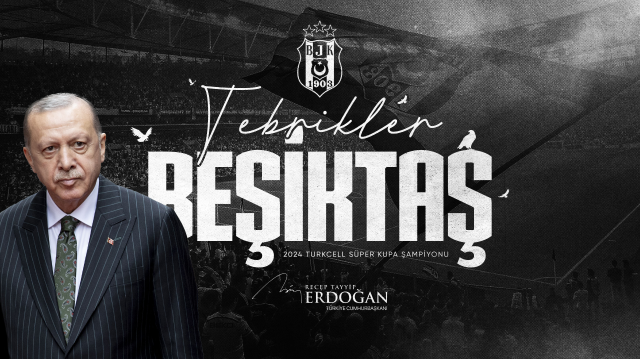Cumhurbaşkanı Erdoğan’dan şampiyon Beşiktaş’a tebrik
