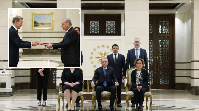 Cumhurbaşkanı Erdoğan dört büyükelçinin itimat mektuplarını kabul etti