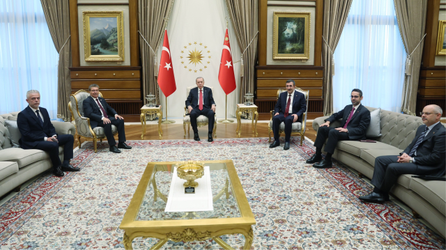 Cumhurbaşkanı Erdoğan KKTC Başbakanı Üstel’i kabul etti