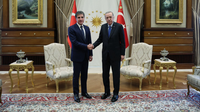 Cumhurbaşkanı Erdoğan Neçirvan Barzani’yi kabul etti