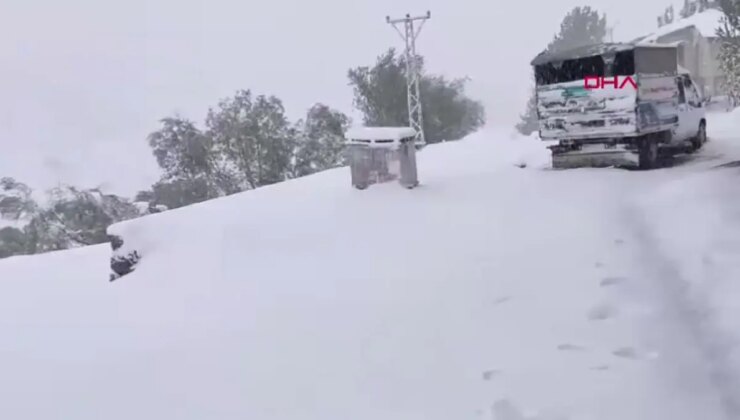 Yüksekova’da Mevsimin Birinci Karı Yağdı