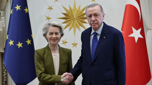 Cumhurbaşkanı Erdoğan AB Komisyonu Başkanı von der Leyen’i kabul etti