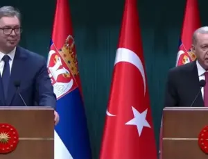 Cumhurbaşkanı Erdoğan ile Sırbistanlı mevkidaşı Vucic’den ortak basın toplantısı