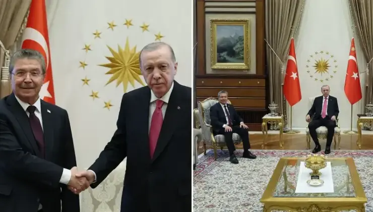 Cumhurbaşkanı Erdoğan KKTC Başbakanı Üstel’i kabul etti