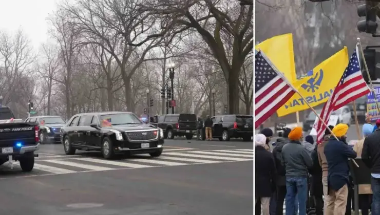 Gazze Barış Kurulu toplantısı sırasında Filistin destekçilerinden protesto: 2 gözaltı
