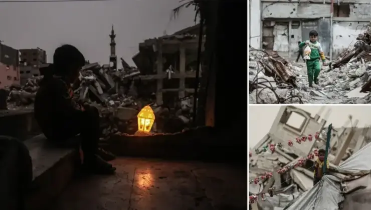Gazze’de çocuklar Ramazan’ı enkazlar ortasında karşılıyor