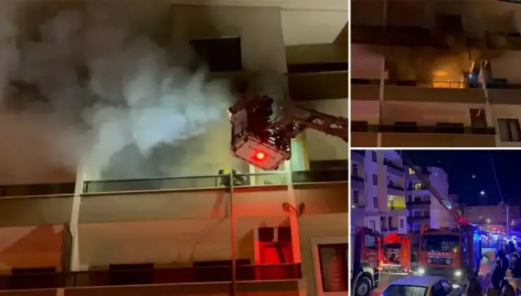 Bursa’da 5 katlı binada çıkan yangın söndürüldü