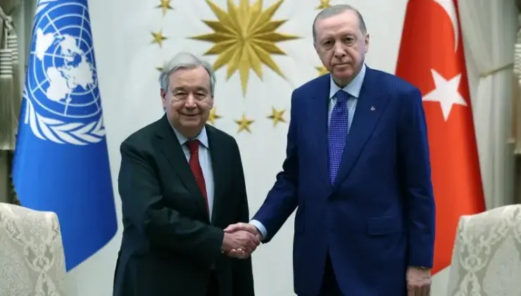 Cumhurbaşkanı Erdoğan BM Genel Sekreteri Guterres’i kabul etti