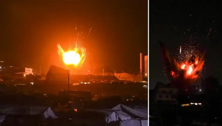 Gazze’de yerinden edilenlerin çadırlarına atak düzenlendi