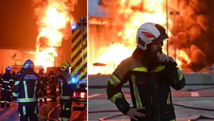 İran Bahreyn’de yakıt tanklarını vurdu