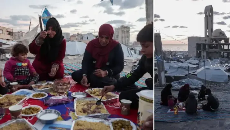 İsrail akınında konutları yıkılan Gazzeli aile ramazanı buruk karşılıyor
