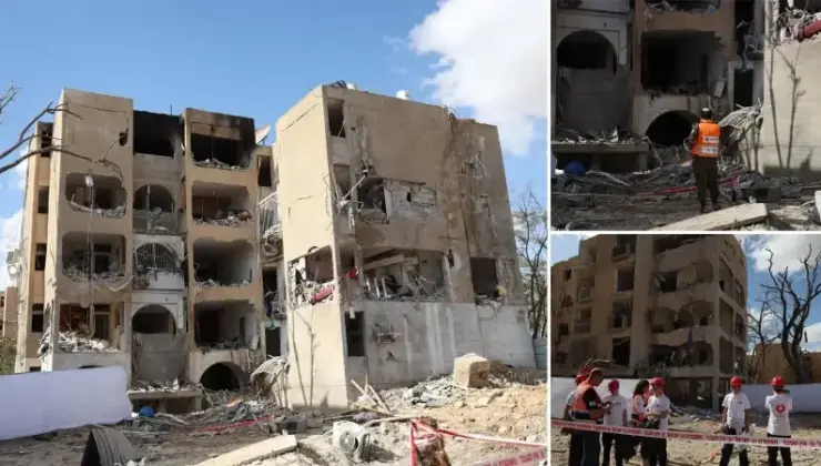 İsrail’in Arad kentine füze isabet etti: Binalarda hasar oluştu