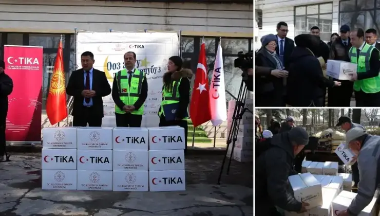 TİKA Kırgızistan’da muhtaçlık sahiplerine ramazan yardımı ulaştırdı