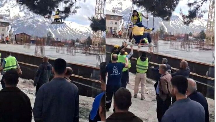 Başına pompa borusu düşen emekçi yaralandı