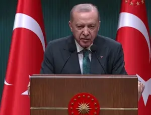 Cumhurbaşkanı Erdoğan Kabine Toplantısı’nın akabinde açıklamalarda bulunuyor
