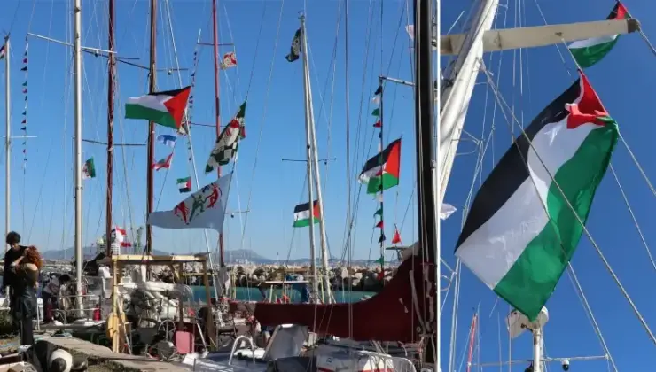 Fransa’dan Global Sumud Filosu misyonuna katılacak tekneler Marsilya’dan hareket edecek