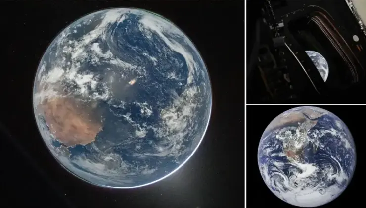 Uzayın derinliklerinden Dünya: 54 yıl sonra birebir açıdan görüntülendi