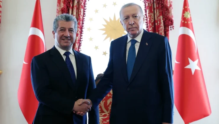 Cumhurbaşkanı Erdoğan IKBY Başbakanı Mesrur Barzani’yi kabul etti
