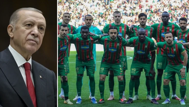 Cumhurbaşkanı Erdoğan’dan Amedspor’a tebrik iletisi