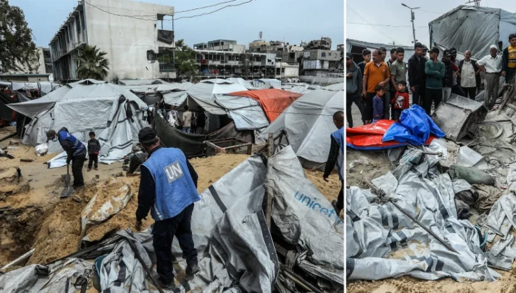 Gazze’de çadır kentte çöken kuyu can aldı