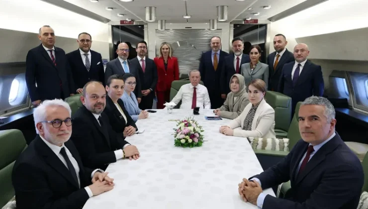 “TUR” uçağında gündem doruğu: Cumhurbaşkanı Erdoğan uçakta hangi iletileri verdi?