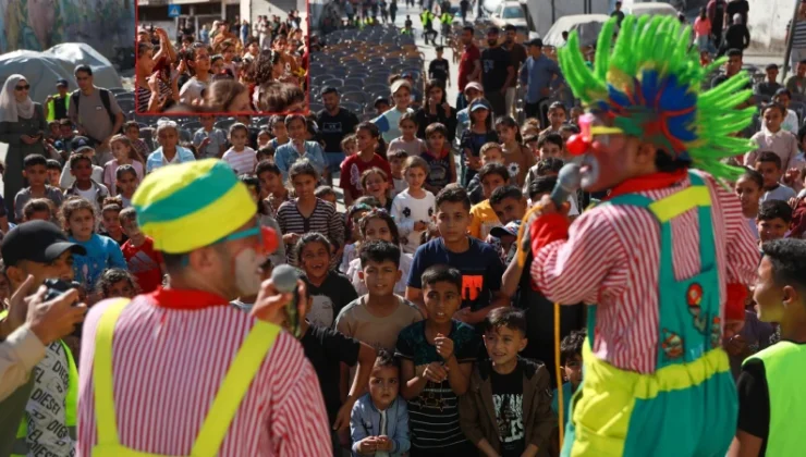 Gazze’de bayramın üçüncü gününde Filistinli çocuklar için aktiflik düzenlendi