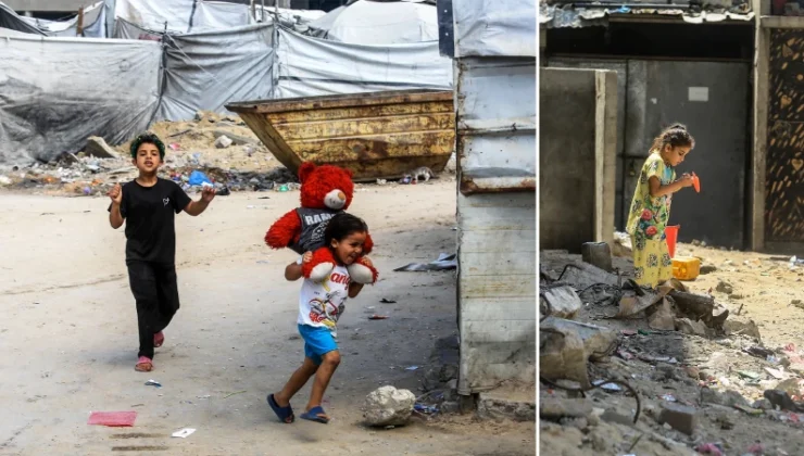 Gazze’de yıkımın gölgesinde günlük hayat: Enkazların ortasında ömür çabası veriyorlar