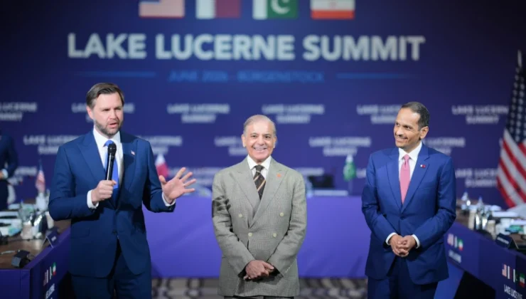 Pakistan Başbakanı Şerif İsviçre’de ABD Lider Yardımcısı Vance ile bir araya geldi