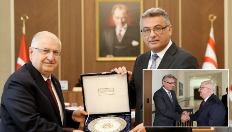 Bakan Güler KKTC Cumhurbaşkanı Erhürman ile görüştü
