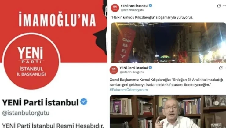CHP’nin sosyal medya hesapları Yeni Parti tarafından ele geçirildi