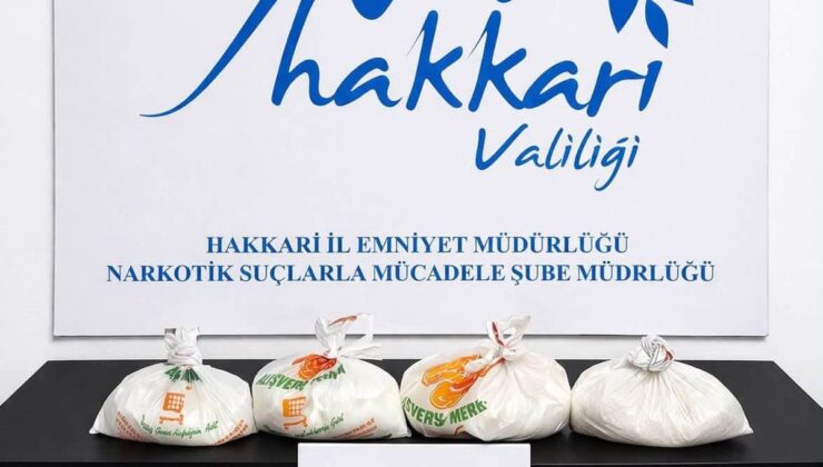 Hakkari’de 5 adrese uyuşturucu operasyonu