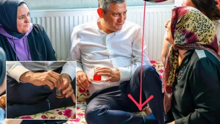 Özgür Özel’in çorabındaki ayrıntı dikkat çekti