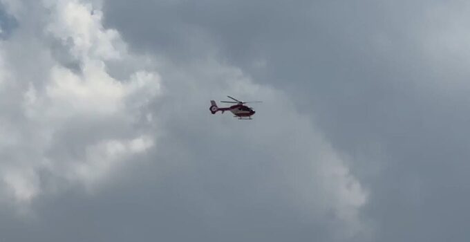 83 yaşındaki hasta helikopter ambulansla sevk edildi